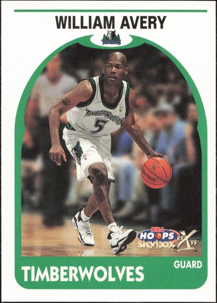 1999-00 Skybox NBA Hoops Decade William Avery #59 trading card