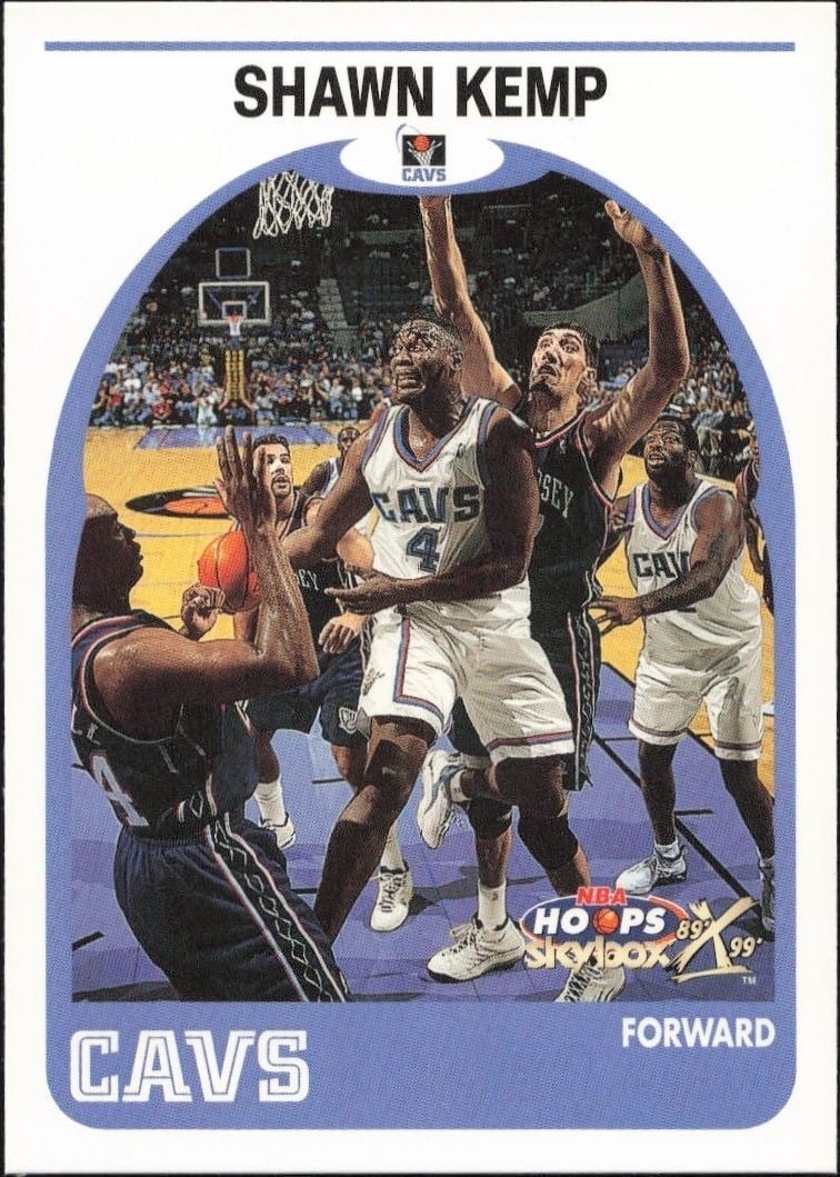 1999-00 Skybox NBA Hoops Decade Shawn Kemp #16 trading card