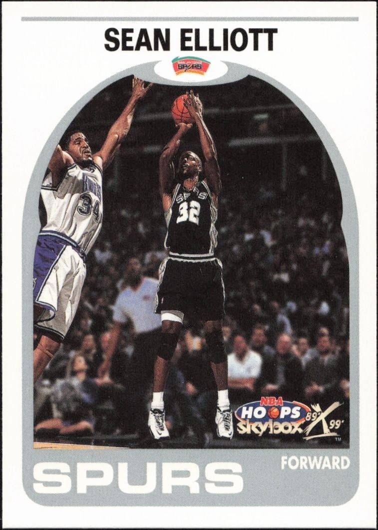 1999-00 Skybox NBA Hoops Decade Sean Elliott #12 trading card