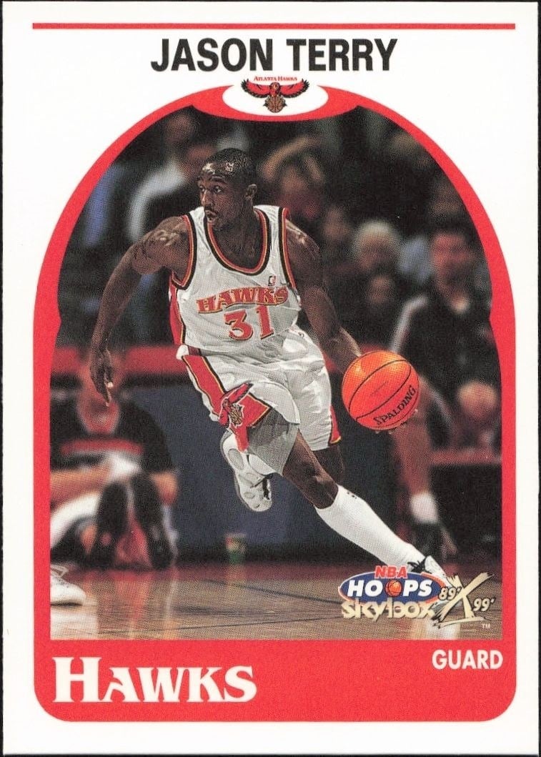 1999-00 Skybox NBA Hoops Decade Jason Terry #30 trading card