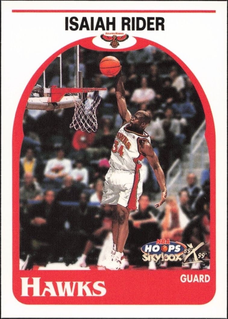 1999-00 Skybox NBA Hoops Decade Isaiah Rider #66 trading card