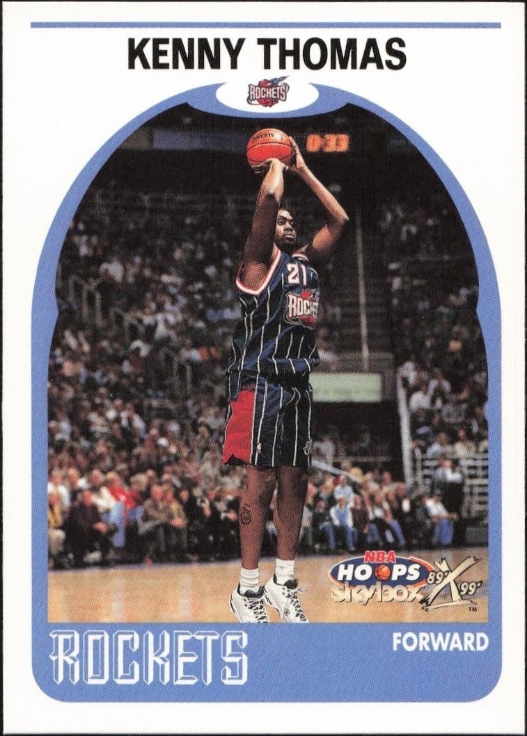 1999-00 Skybox NBA Hoops Decade Kenny Thomas #155 trading card