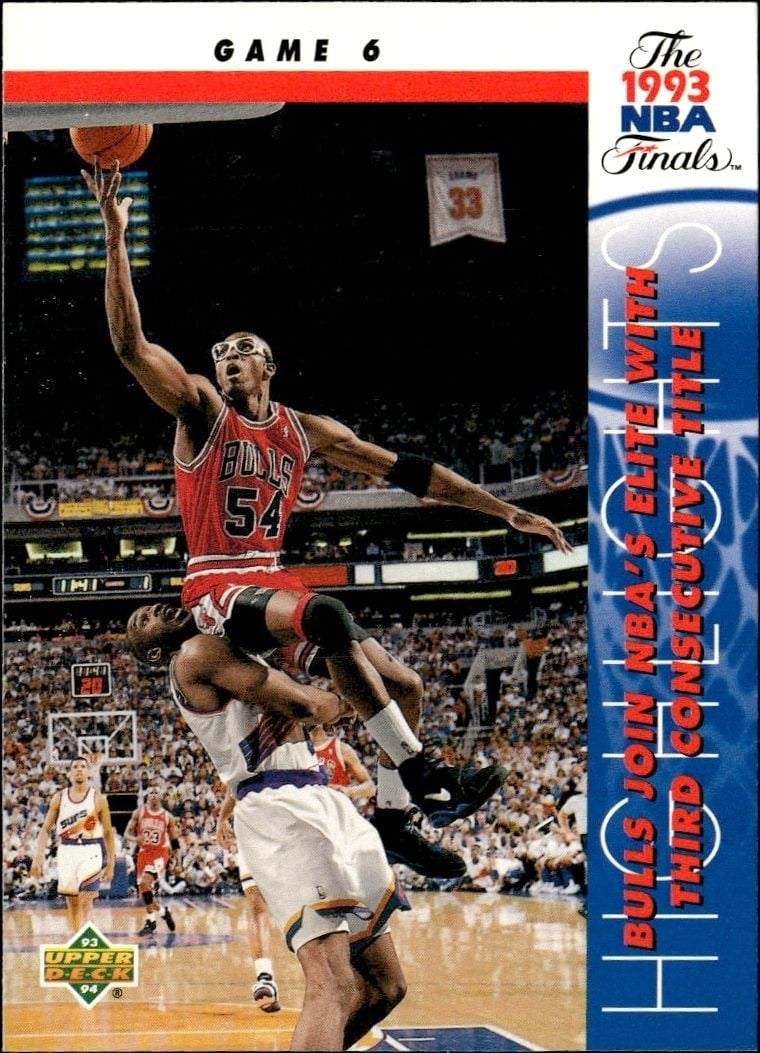 Horace Grant 1993-94 Upper Deck Collector's Choice #203 Basketball Trading Card - Front 1993-94 Upper Deck Collector's Choice Horace Grant #203 basketball trading card front