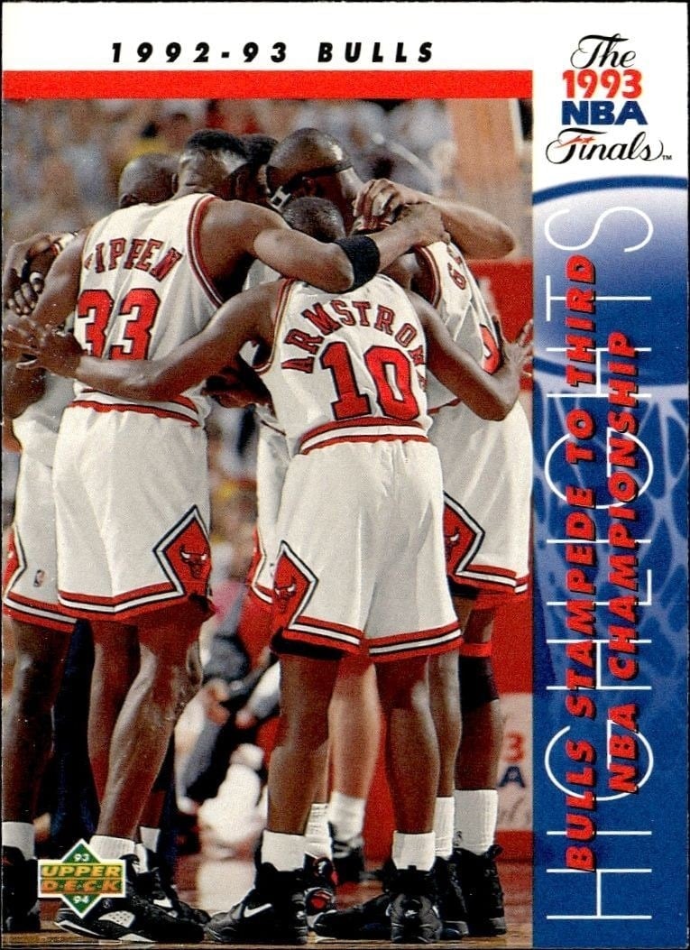 1993-94 Upper-Deck Collector's Choice Chicago Bulls #208 trading card