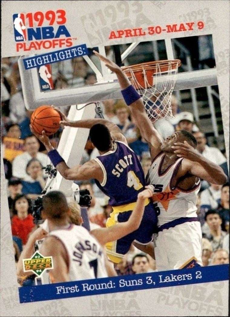 1993-94 Upper-Deck Collector's Choice First Round: Suns 3, Lakers 2 #182 trading card