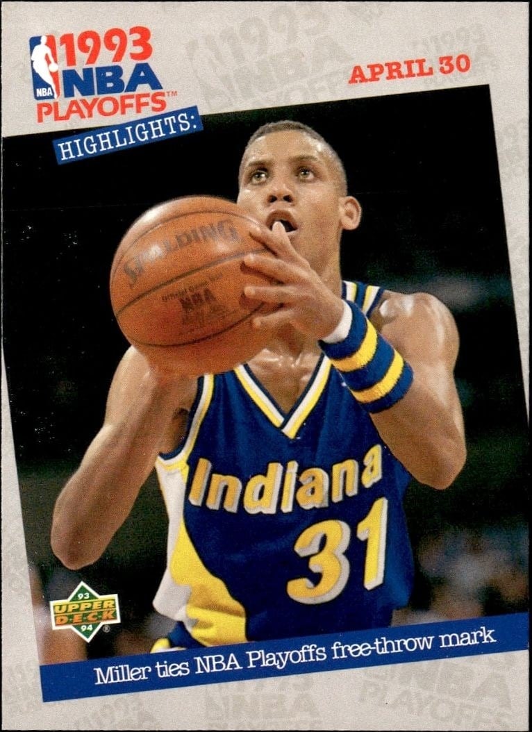1993-94 Upper-Deck Collector's Choice Reggie Miller #195 trading card