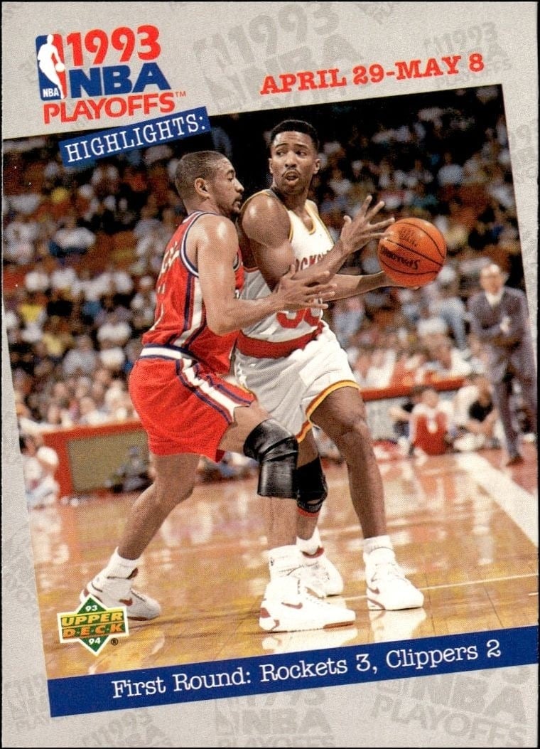 1993-94 Upper-Deck Collector's Choice First Round: Rockets 3, Clippers 2 #184 trading card
