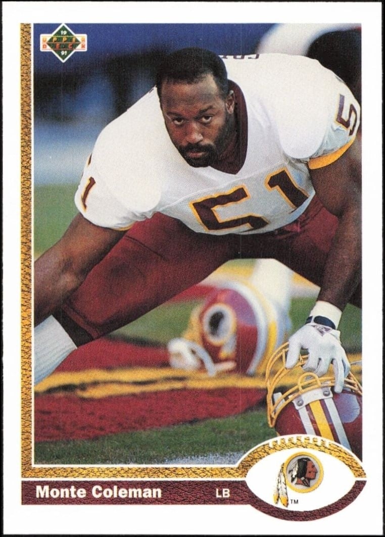 1991 Upper-Deck Monte Coleman #440 trading card