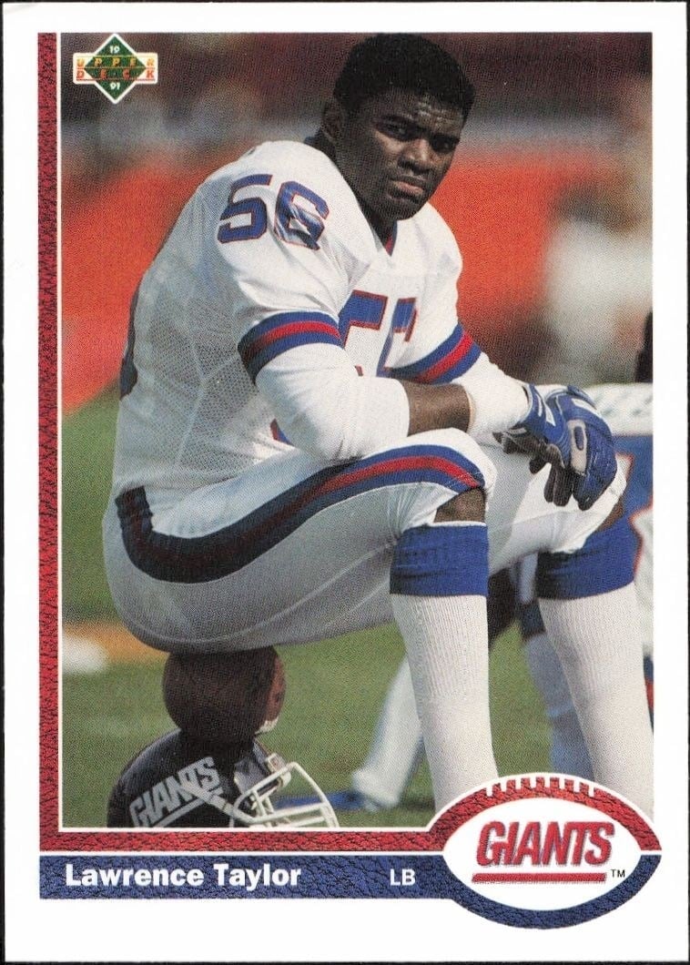 1991 Upper-Deck Lawrence Taylor #445 trading card