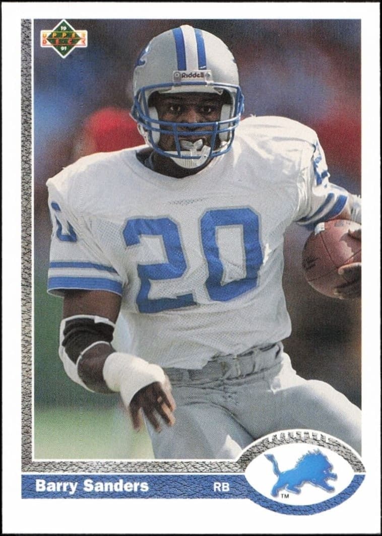 1991 Upper-Deck Barry Sanders #444 trading card