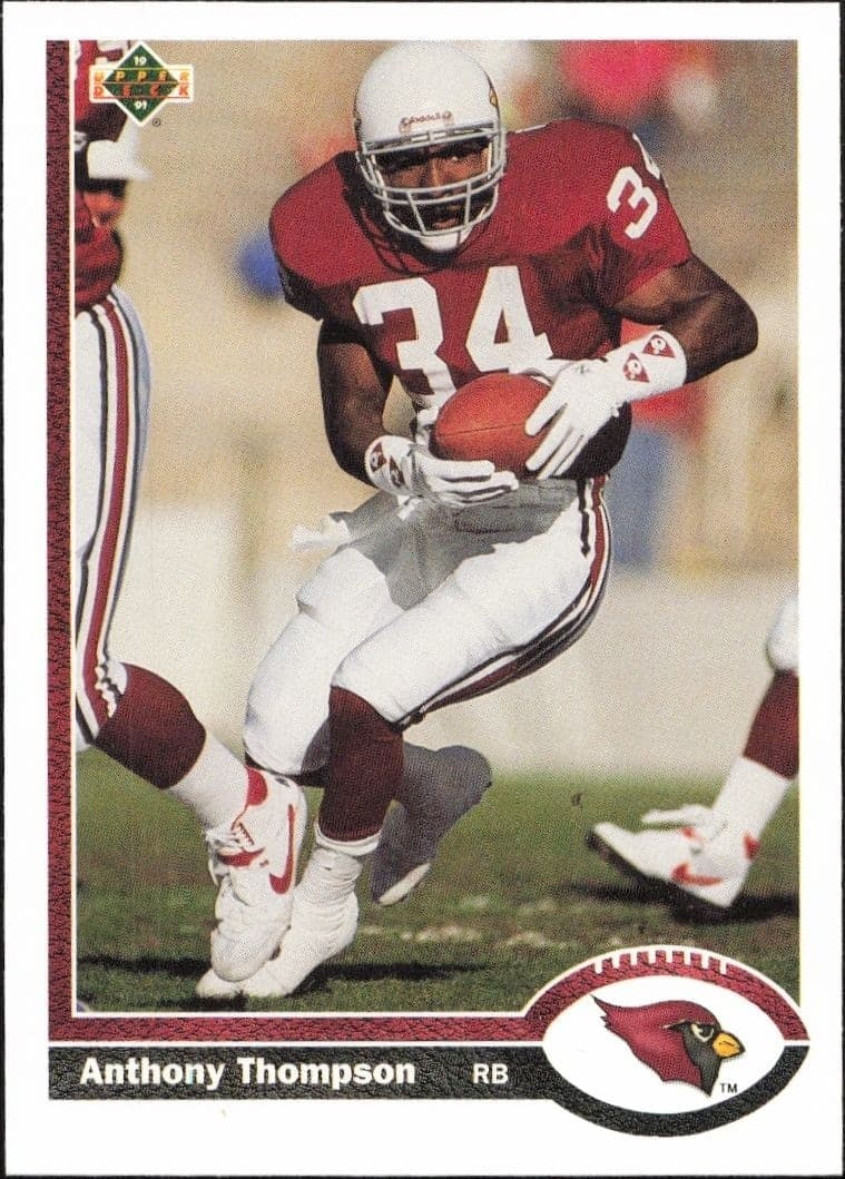 1991 Upper-Deck Anthony Thompson #449 trading card