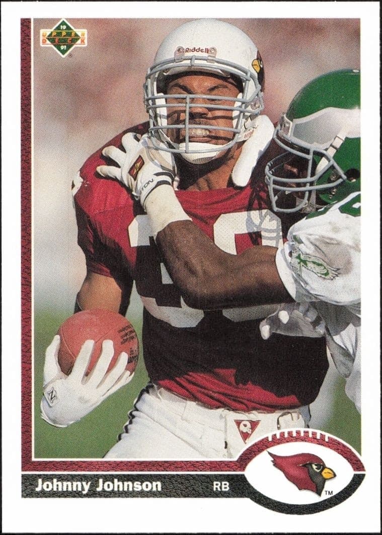 1991 Upper-Deck Johnny Johnson #447 trading card