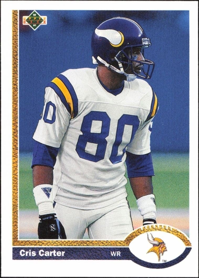 1991 Upper-Deck Cris Carter #56 trading card