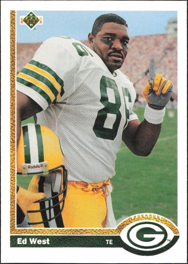 1991 Upper-Deck Ed West #380 trading card
