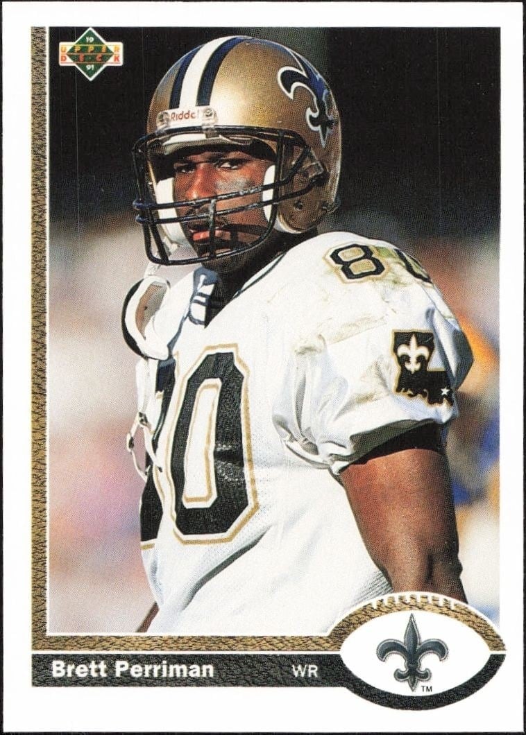 1991 Upper-Deck Brett Perriman #58 trading card
