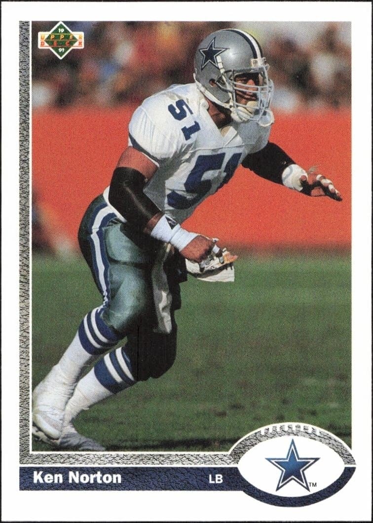 1991 Upper-Deck Ken Norton #387 trading card
