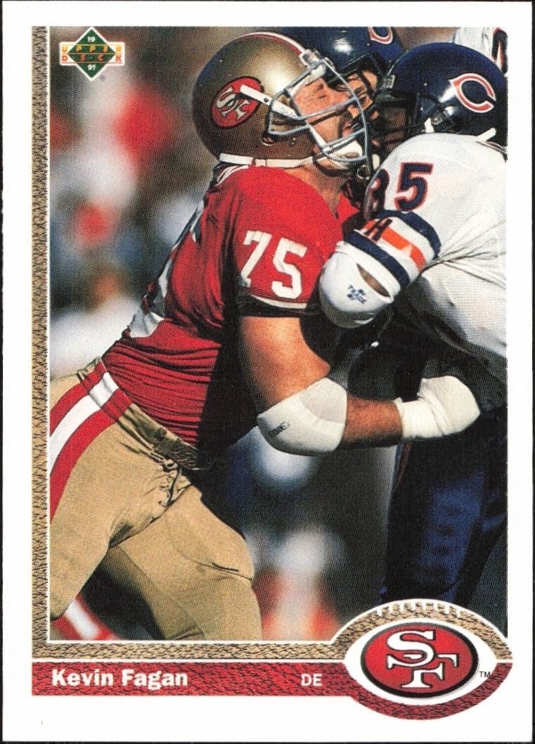 1991 Upper-Deck Kevin Fagan #59 trading card