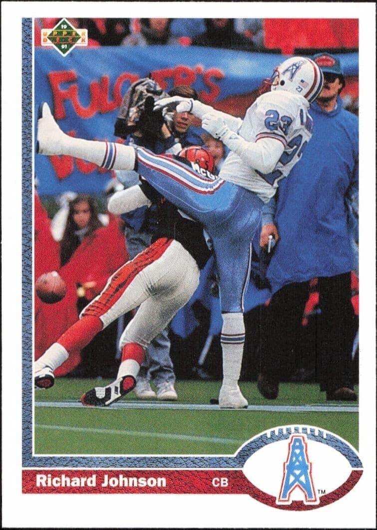 1991 Upper-Deck Richard Johnson #422 trading card