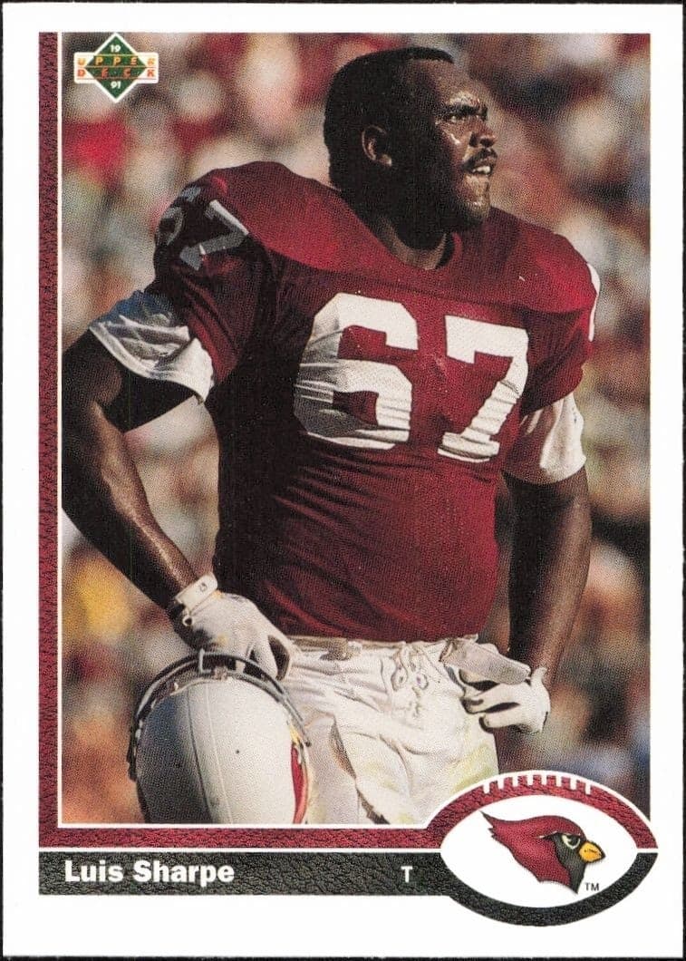 1991 Upper-Deck Luis Sharpe #428 trading card