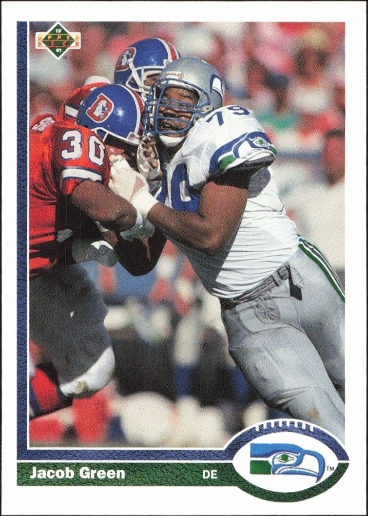 1991 Upper-Deck Jacob Green #336 trading card