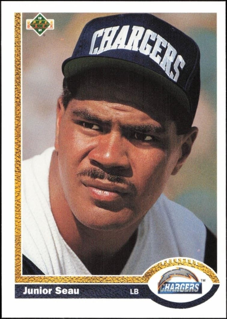 1991 Upper-Deck Junior Seau #343 trading card