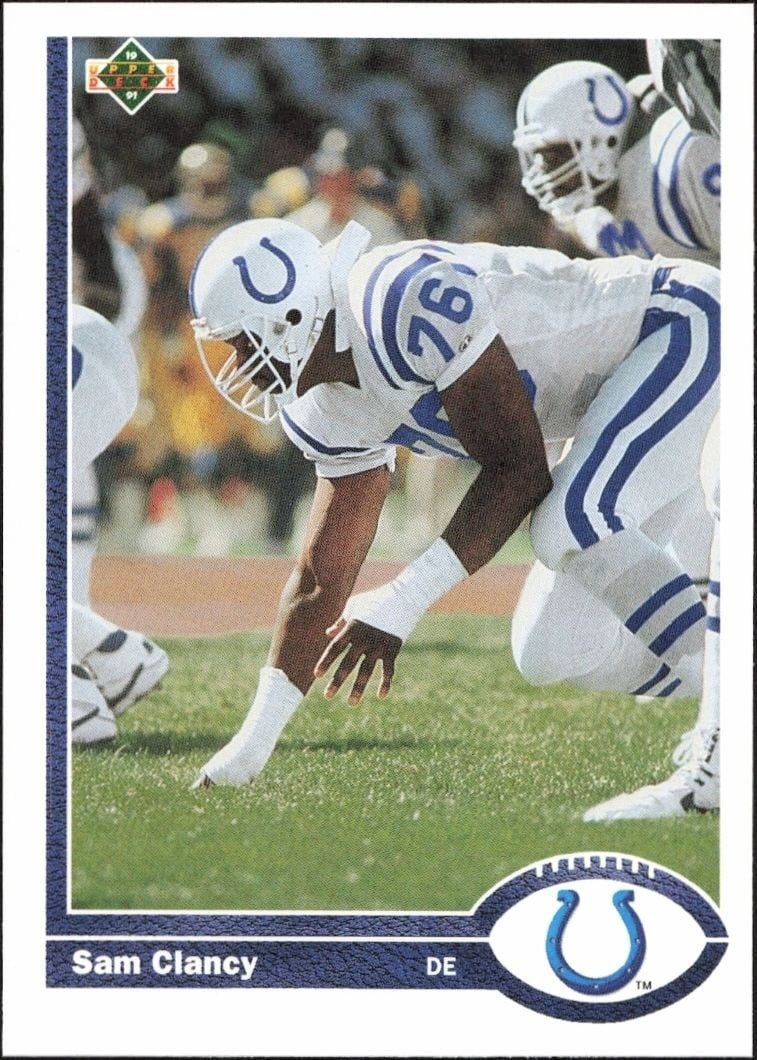 1991 Upper-Deck Sam Clancy #347 trading card