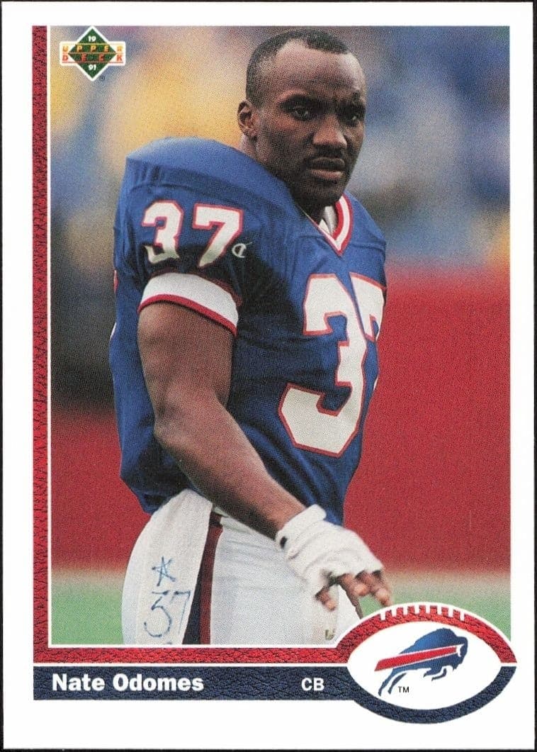 1991 Upper-Deck Nate Odomes #349 trading card