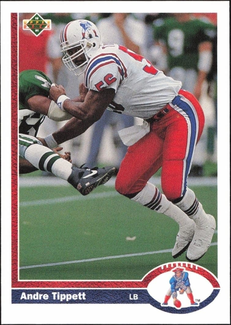1991 Upper-Deck Andre Tippett #354 trading card