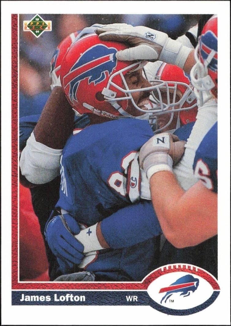 1991 Upper-Deck James Lofton #358 trading card