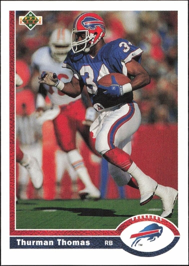 1991 Upper-Deck Thurman Thomas #356 trading card