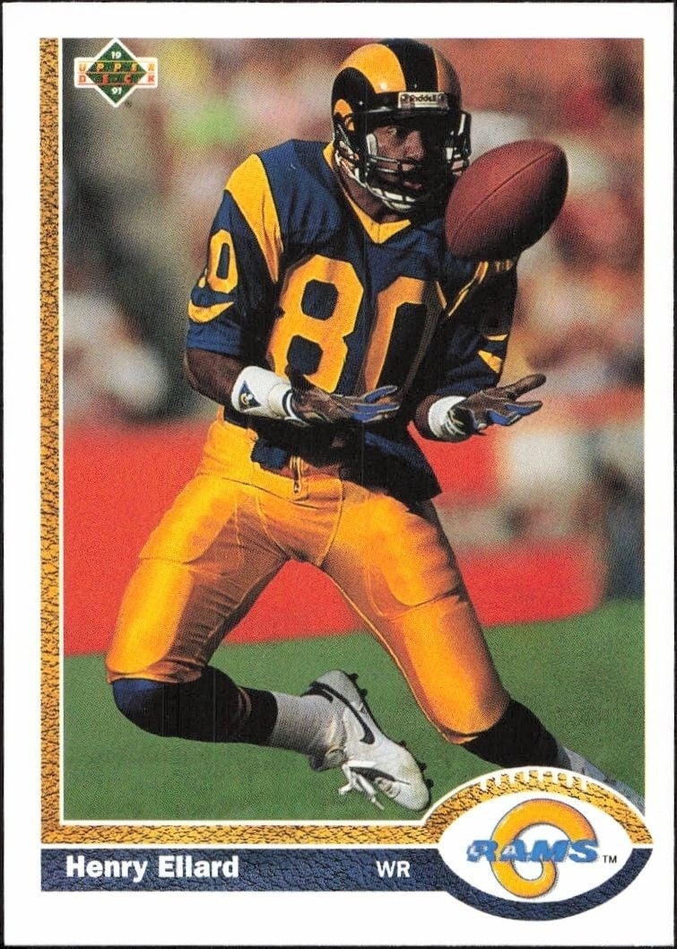 1991 Upper-Deck Henry Ellard #362 trading card