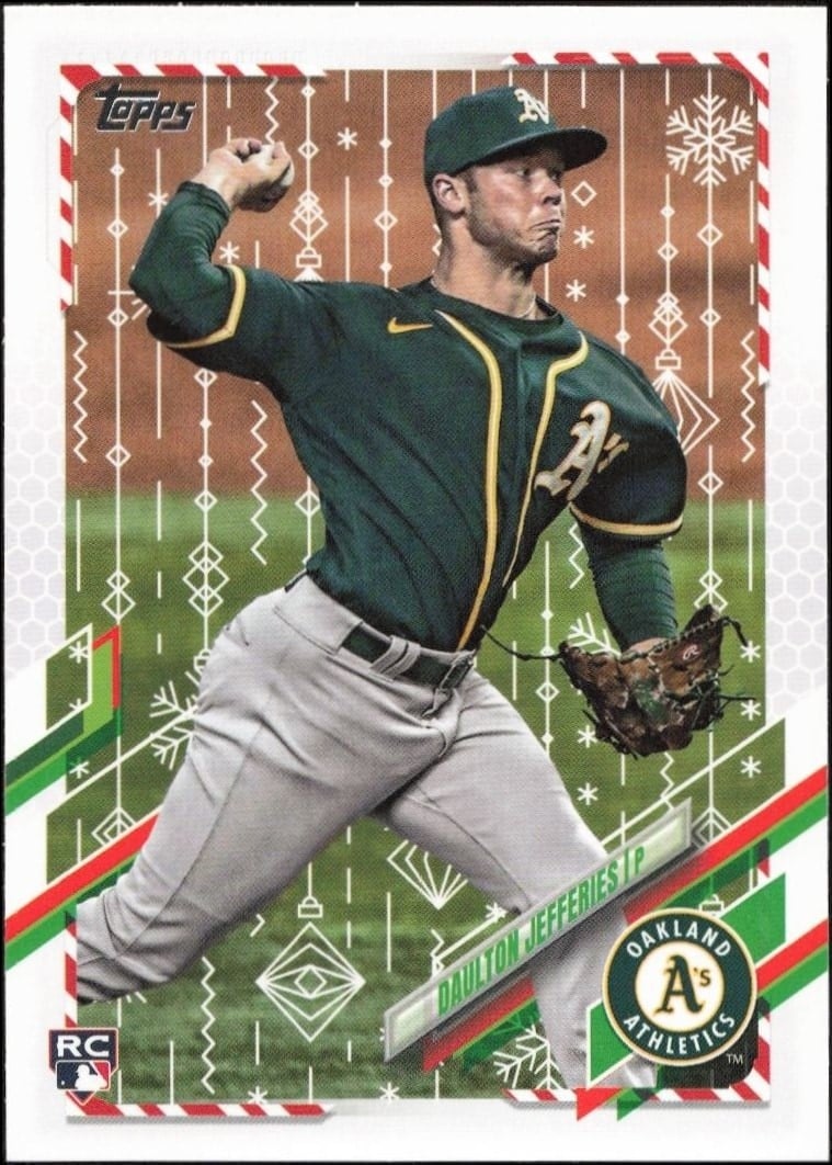 2021 Topps Holiday Daulton Jefferies #HW10 trading card