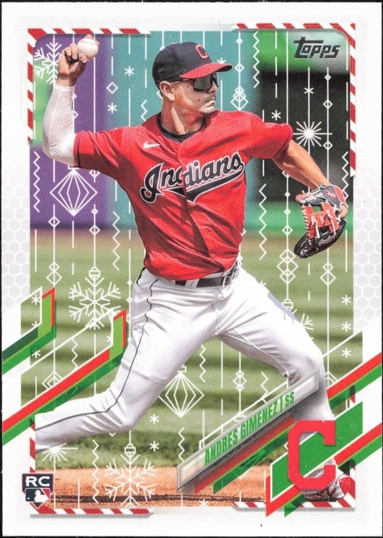 2021 Topps Holiday Andres Gimenez #HW96 trading card