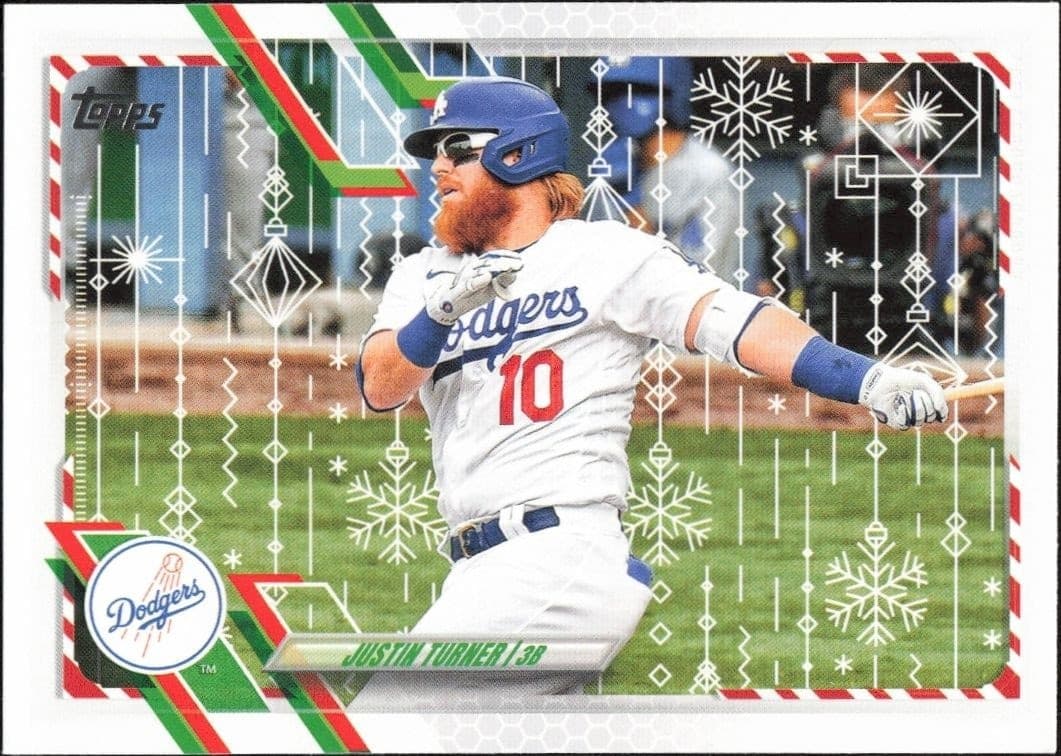 2021 Topps Holiday Justin Turner #HW82 trading card