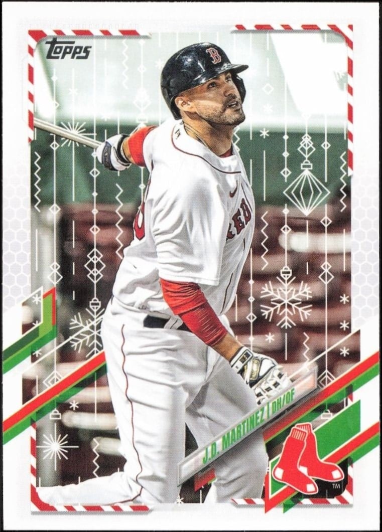 2021 Topps Holiday J.D. Martinez #HW2 trading card