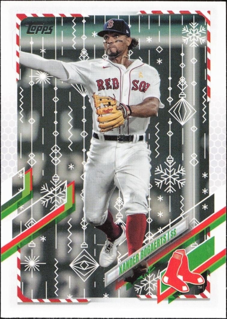 2021 Topps Holiday Xander Bogaerts #HW36 trading card