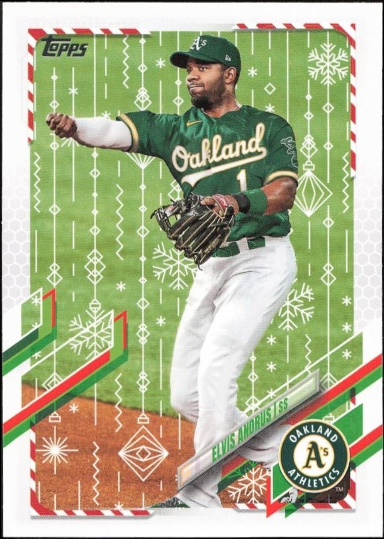 2021 Topps Holiday Elvis Andrus #HW119 trading card