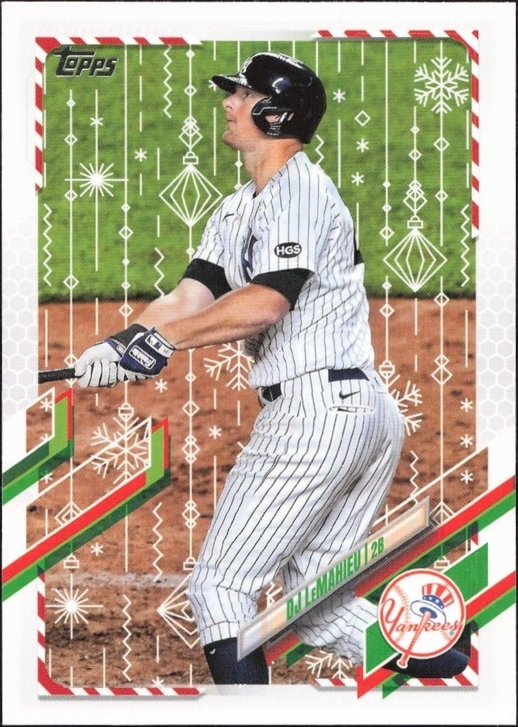 2021 Topps Holiday DJ LeMahieu #HW56 trading card