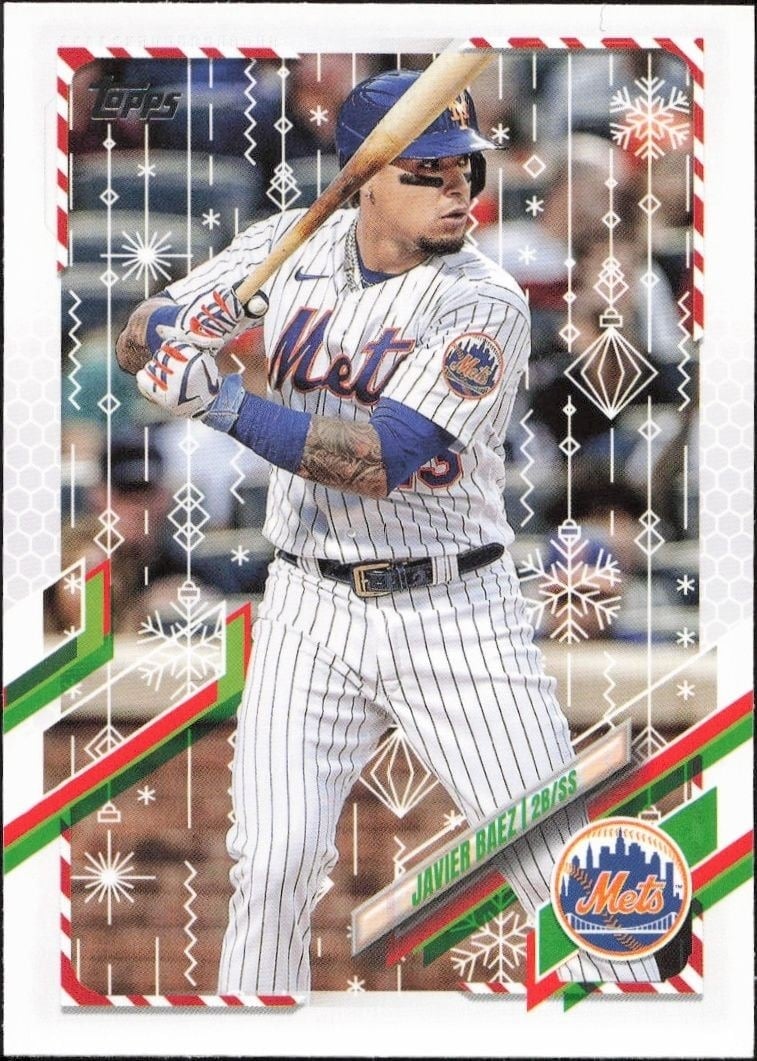 2021 Topps Holiday Javier Baez #HW73 trading card