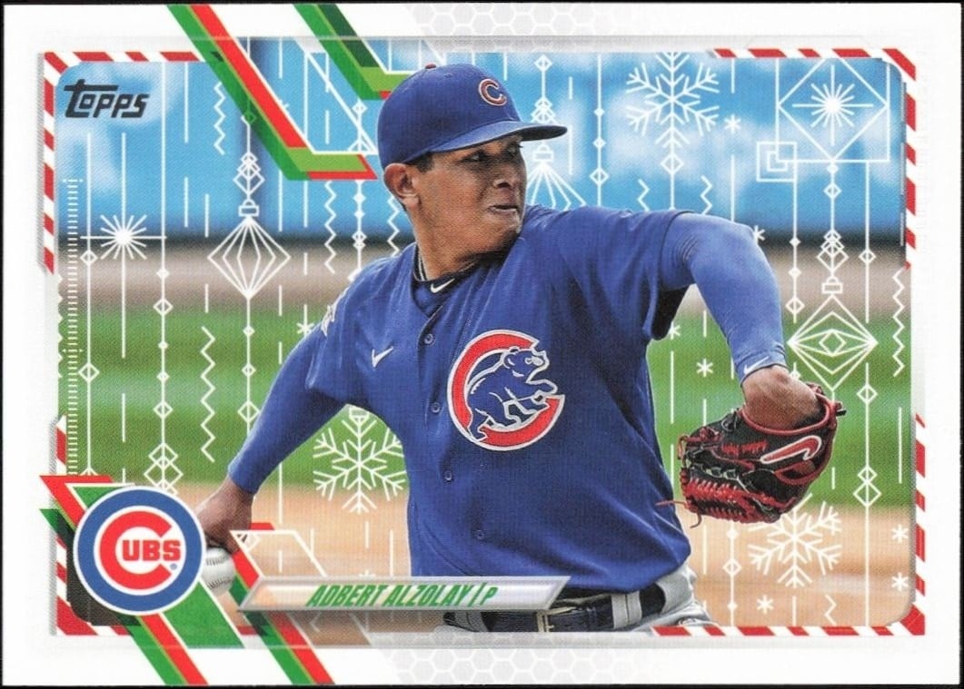 2021 Topps Holiday Adbert Alzolay #HW151 trading card