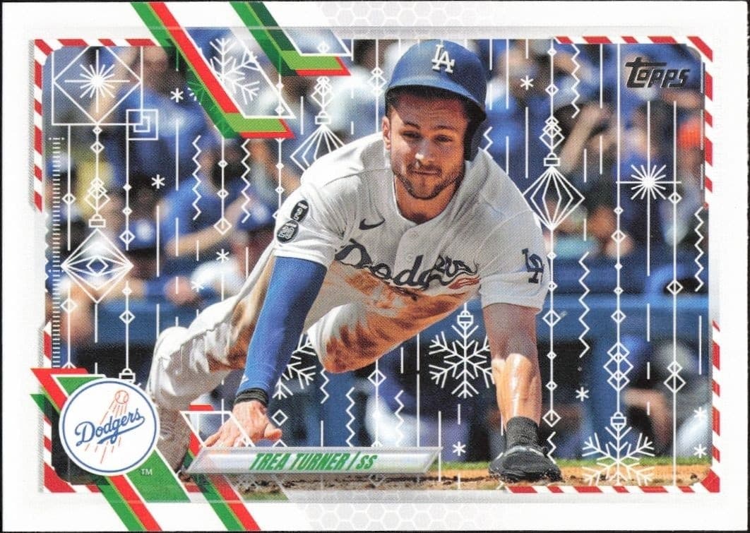 2021 Topps Holiday Trea Turner #HW213 trading card