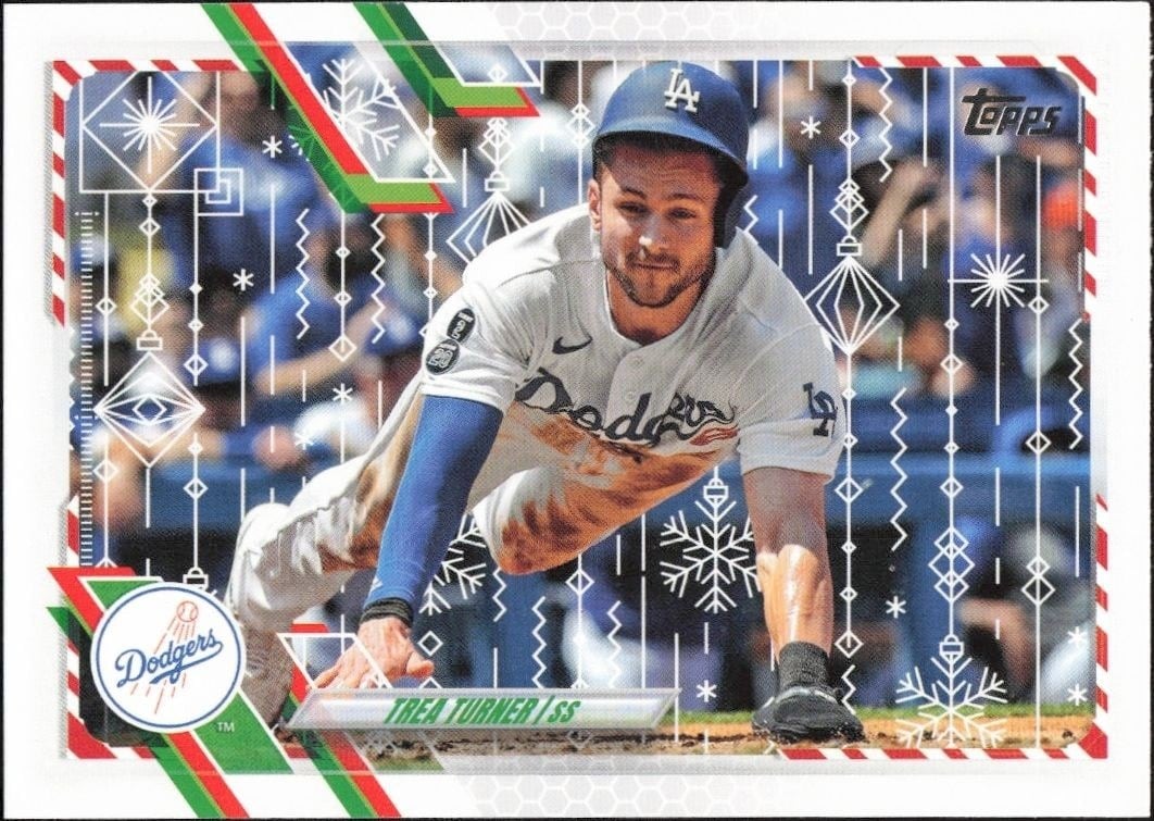 2021 Topps Holiday Trea Turner #HW213 trading card