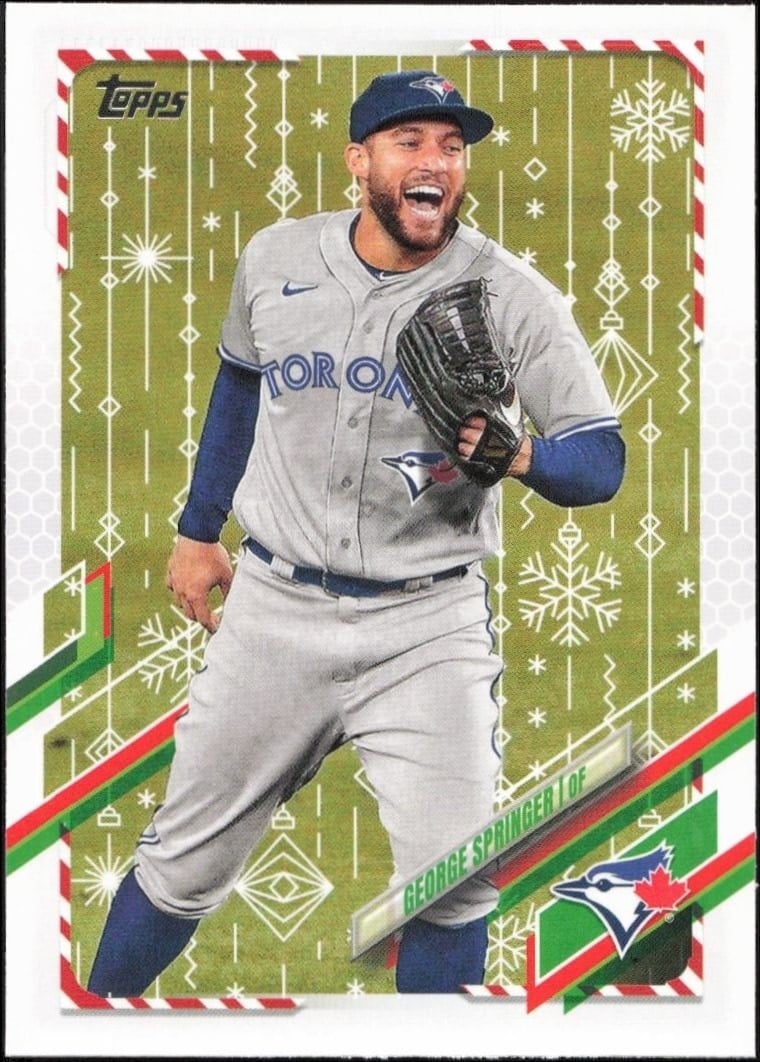 2021 Topps Holiday George Springer #HW93 trading card