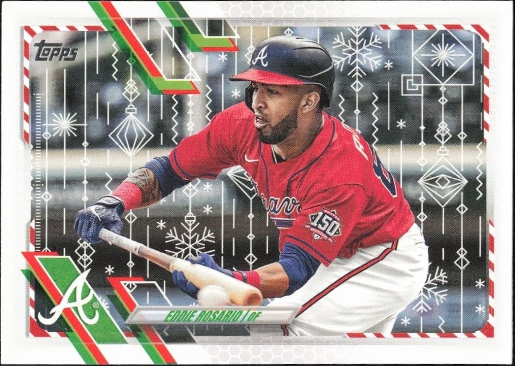 2021 Topps Holiday Eddie Rosario #HW19 trading card