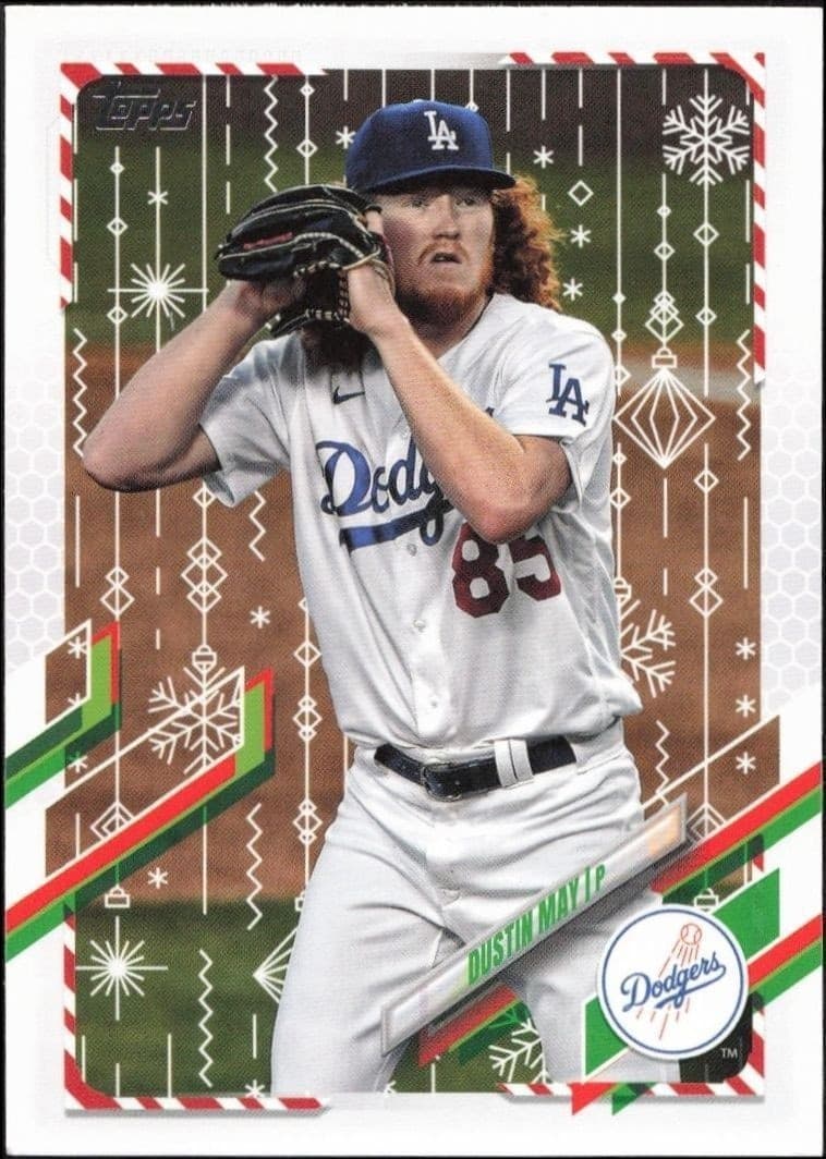 2021 Topps Holiday Dustin May #HW81 trading card
