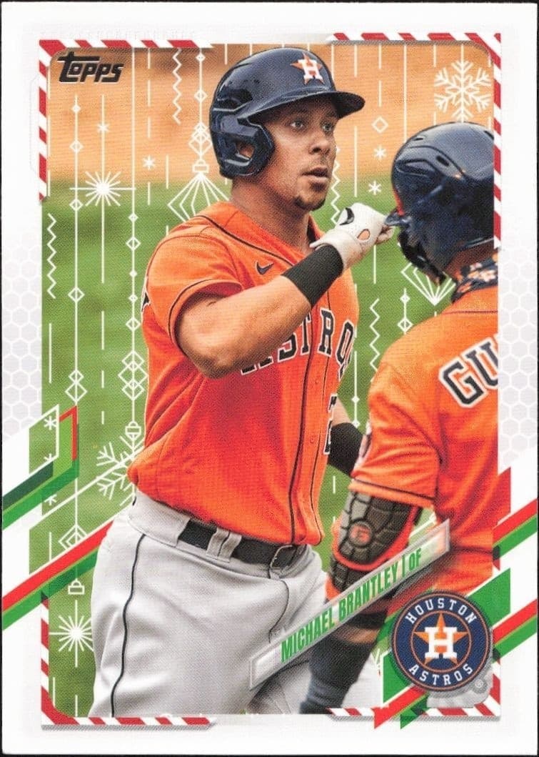 2021 Topps Holiday Michael Brantley #HW69 trading card