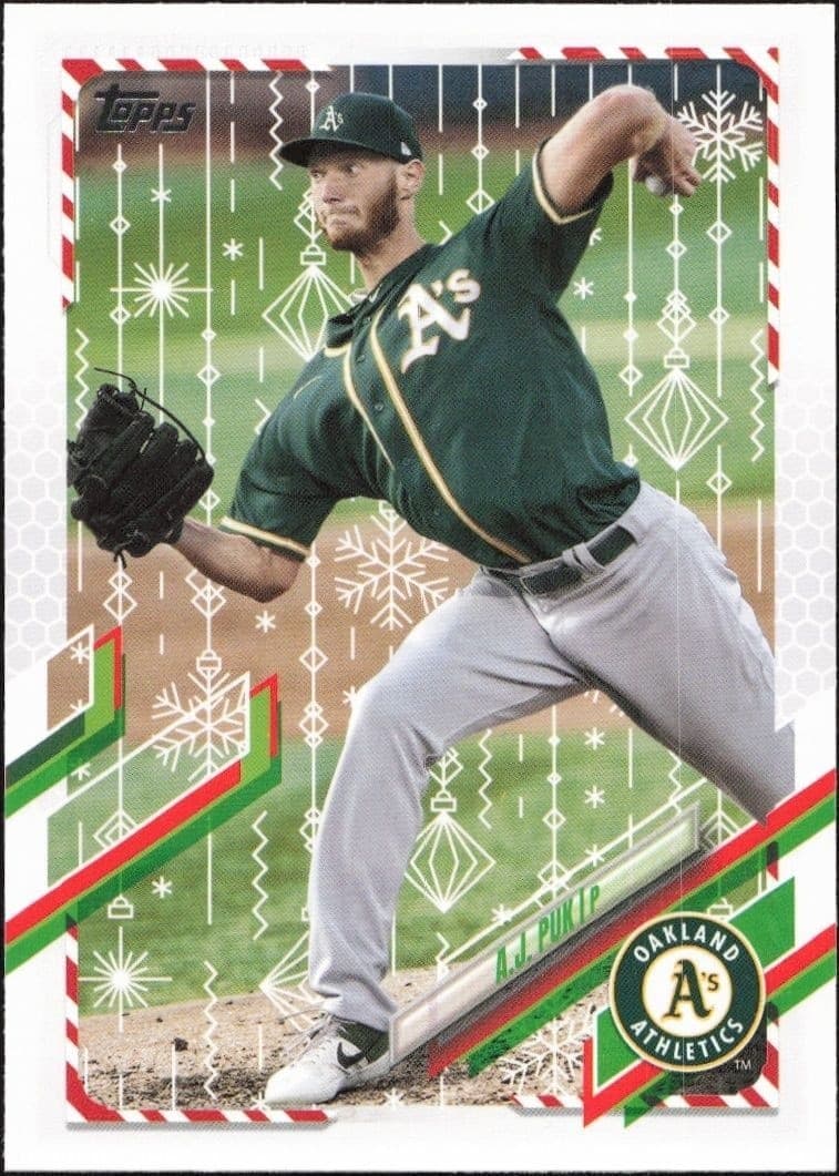 2021 Topps Holiday A.J. Puk #HW95 trading card