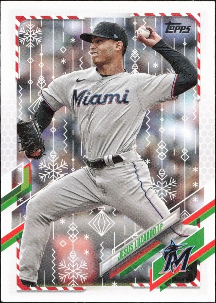 2021 Topps Holiday Jesus Luzardo #HW5 trading card