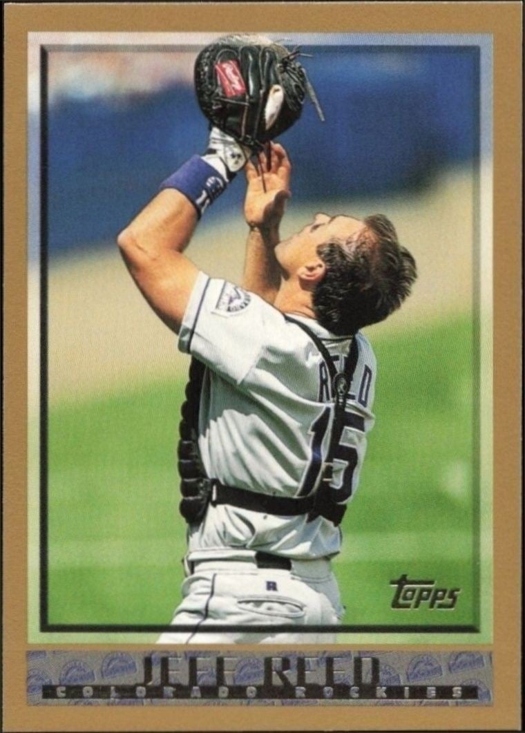 Jeff Reed 1998 Topps #199 Baseball Trading Card - Front 1998 Topps Jeff Reed #199 baseball trading card front
