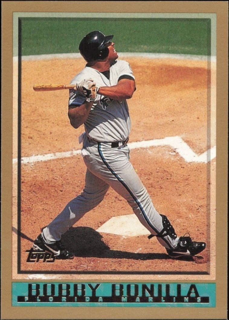 Bobby Bonilla 1998 Topps #356 Baseball Trading Card - Front 1998 Topps Bobby Bonilla #356 baseball trading card front